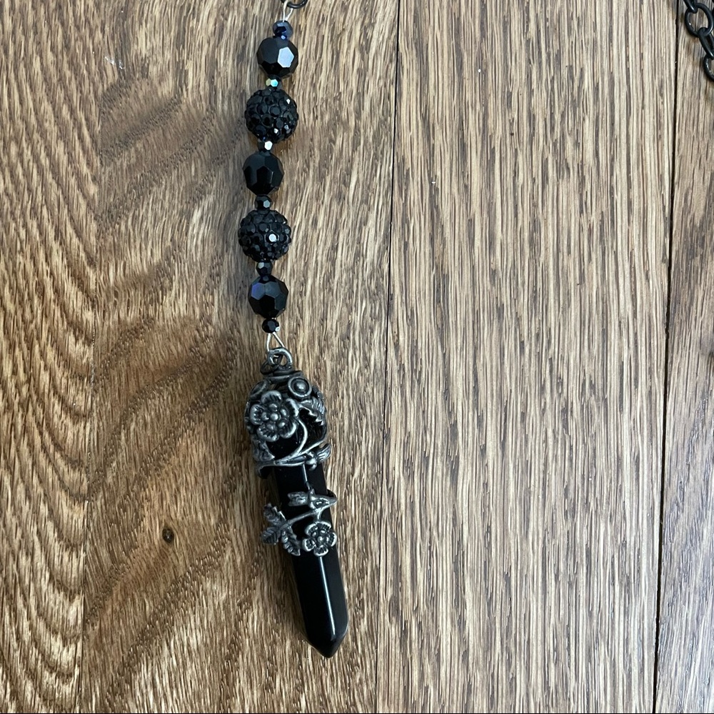 Gemstone Point Crystal Necklace - Picture 13 of 14